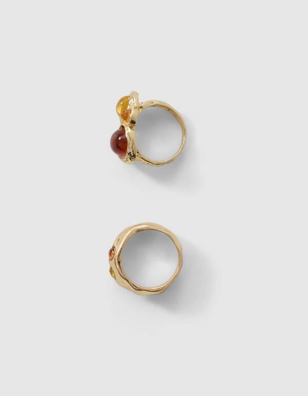 Vintage Schal Anh&auml;nger Set Gold SHOEBY ACCESSOIRES