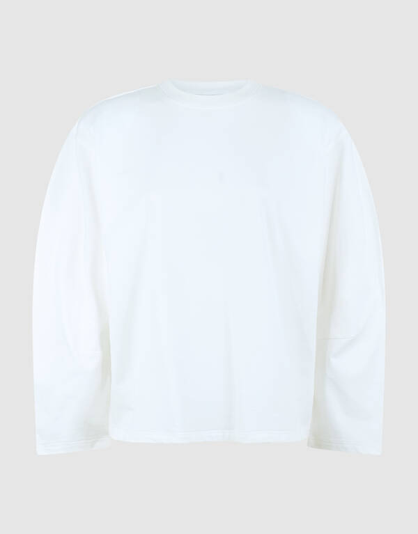 Egg Shape Longsleeve T-shirt Wit SHOEBY WOMEN