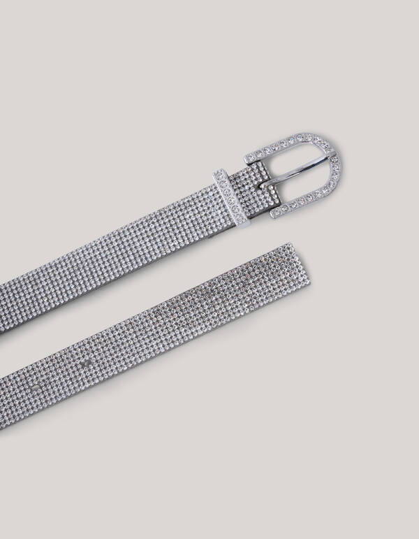 Strassg&uuml;rtel Silber SHOEBY ACCESSOIRES