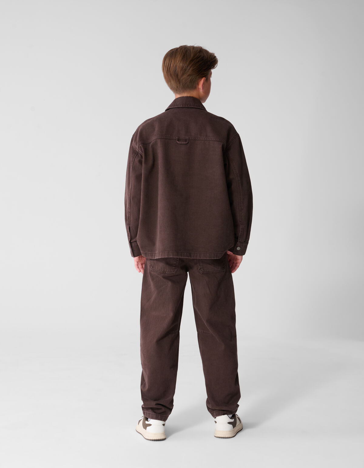 Twill-Barrel-Fit Hose Dunkelbraun SHOEBY BOYS