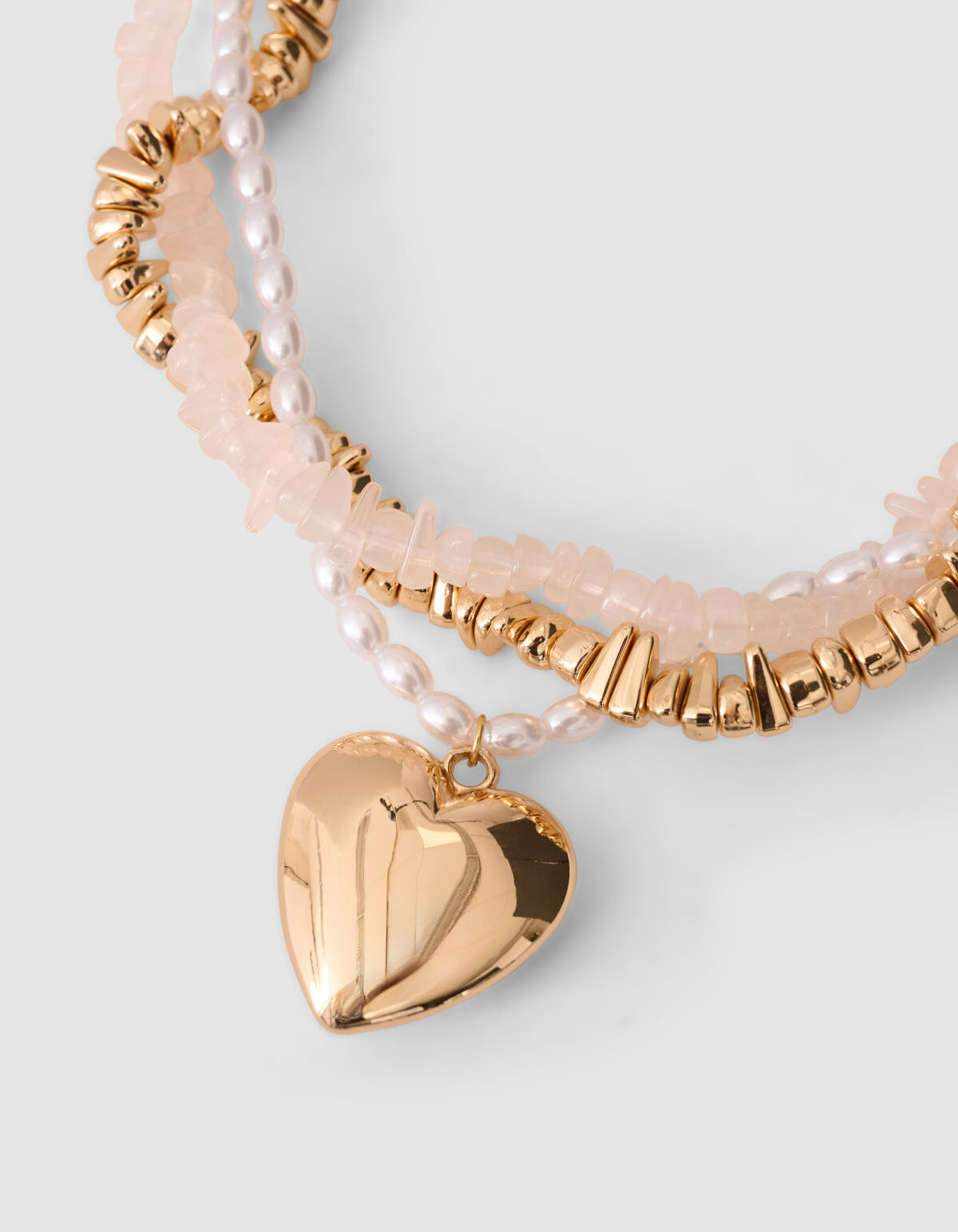 Twisted Heart Ketting Goud SHOEBY ACCESSOIRES