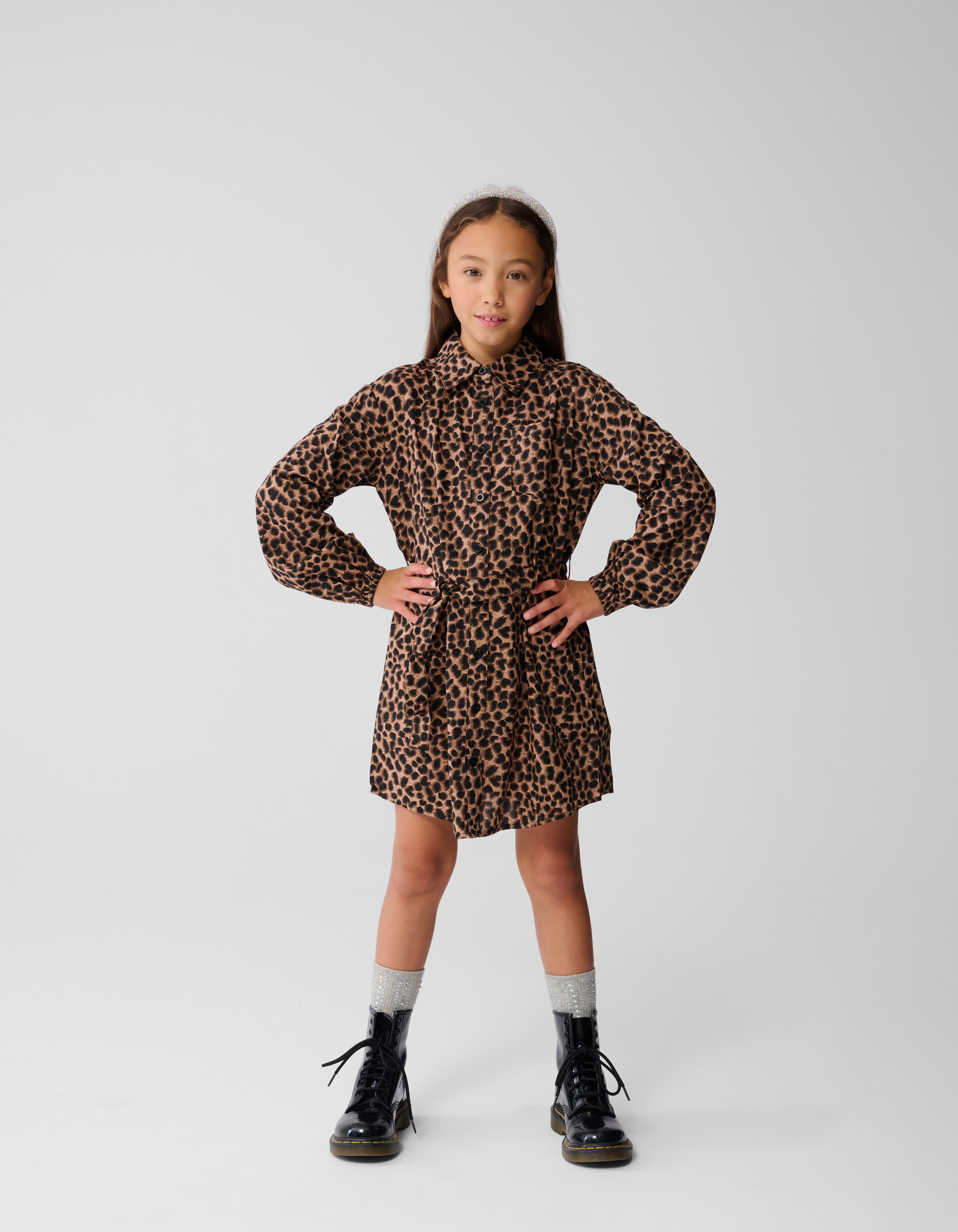 Leoparden-Minikleid Braun SHOEBY GIRLS