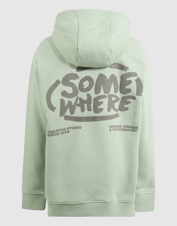 Irgendwo Artwork Kapuzenpullover Lichtgr&uuml;n SHOEBY BOYS