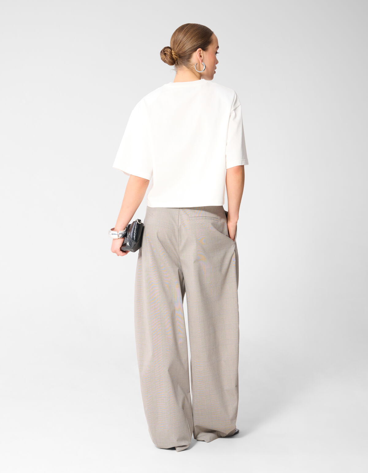 Big Shoulder T-Shirt Wei&szlig; SHOEBY WOMEN