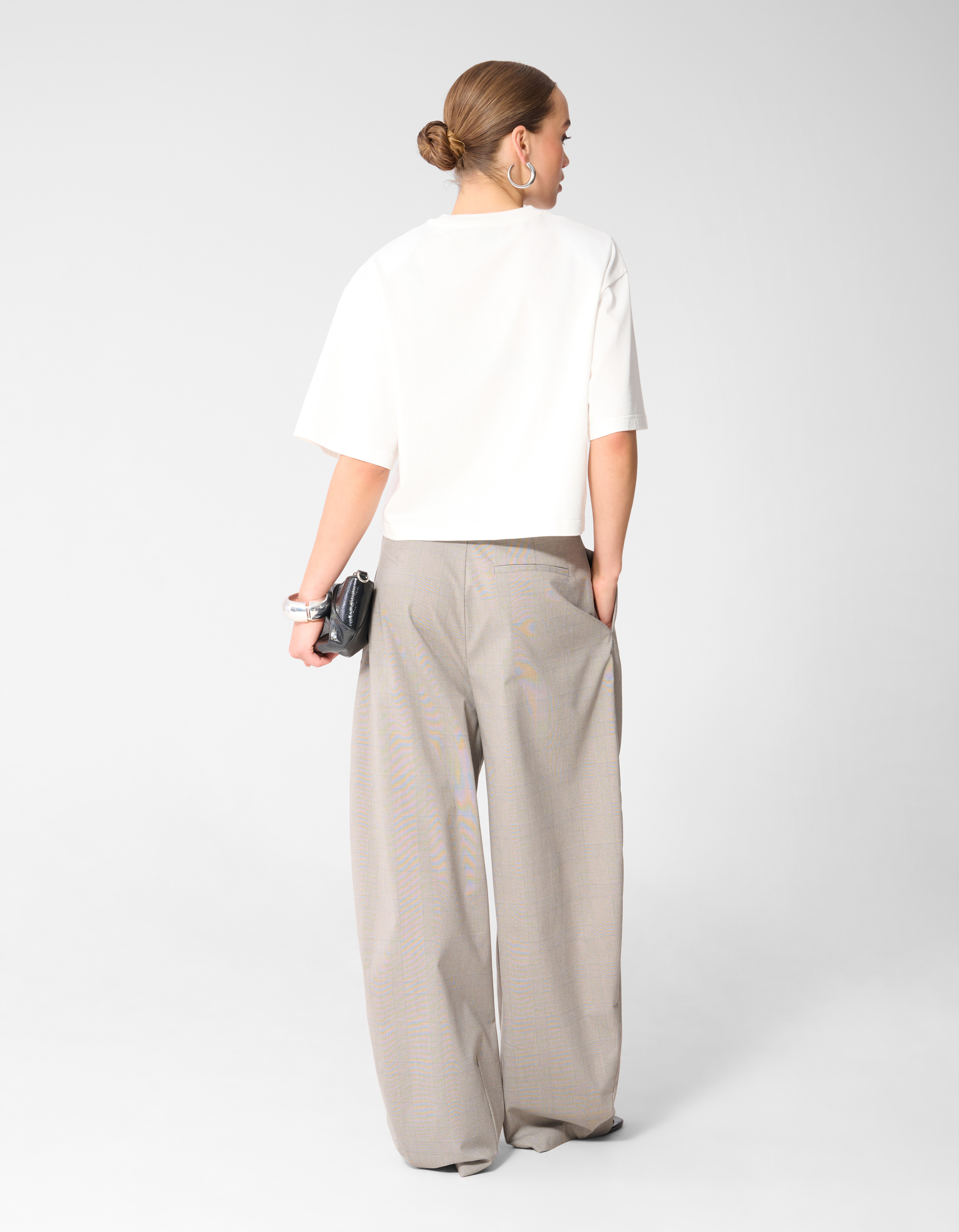 Big Shoulder T-Shirt Wei&szlig; SHOEBY WOMEN