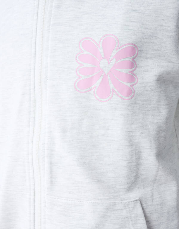 Blume Artwork Weste Hellgrau SHOEBY GIRLS