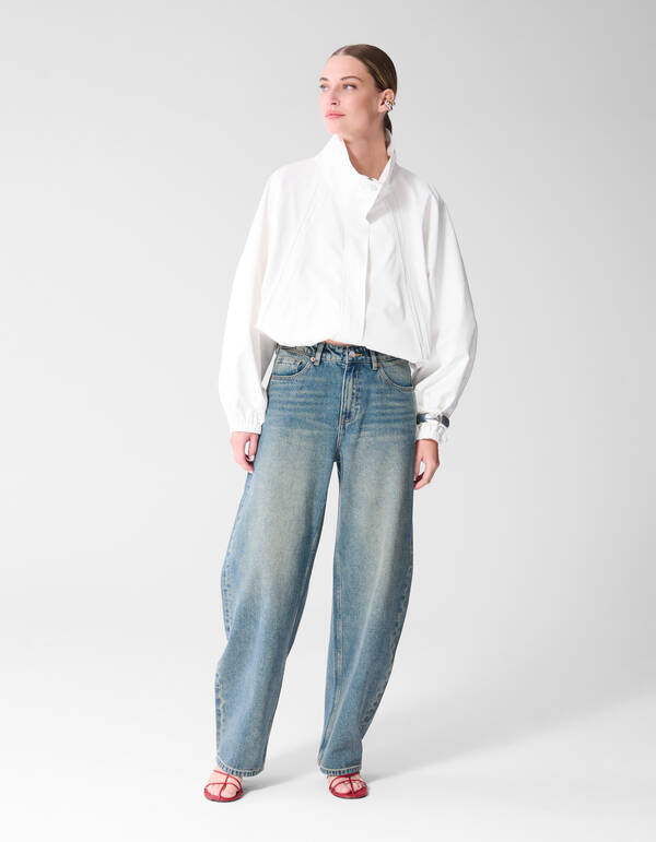 Baggy-Fit-Jeans mit Farbton Dunkelblau SHOEBY WOMEN