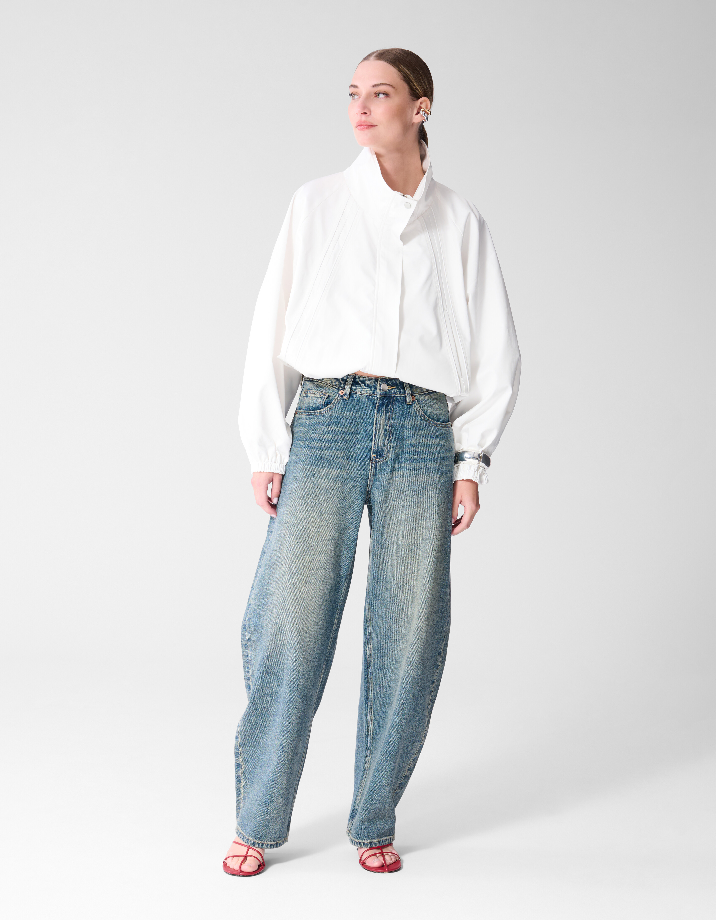 Baggy-Fit-Jeans mit Farbton Dunkelblau SHOEBY WOMEN