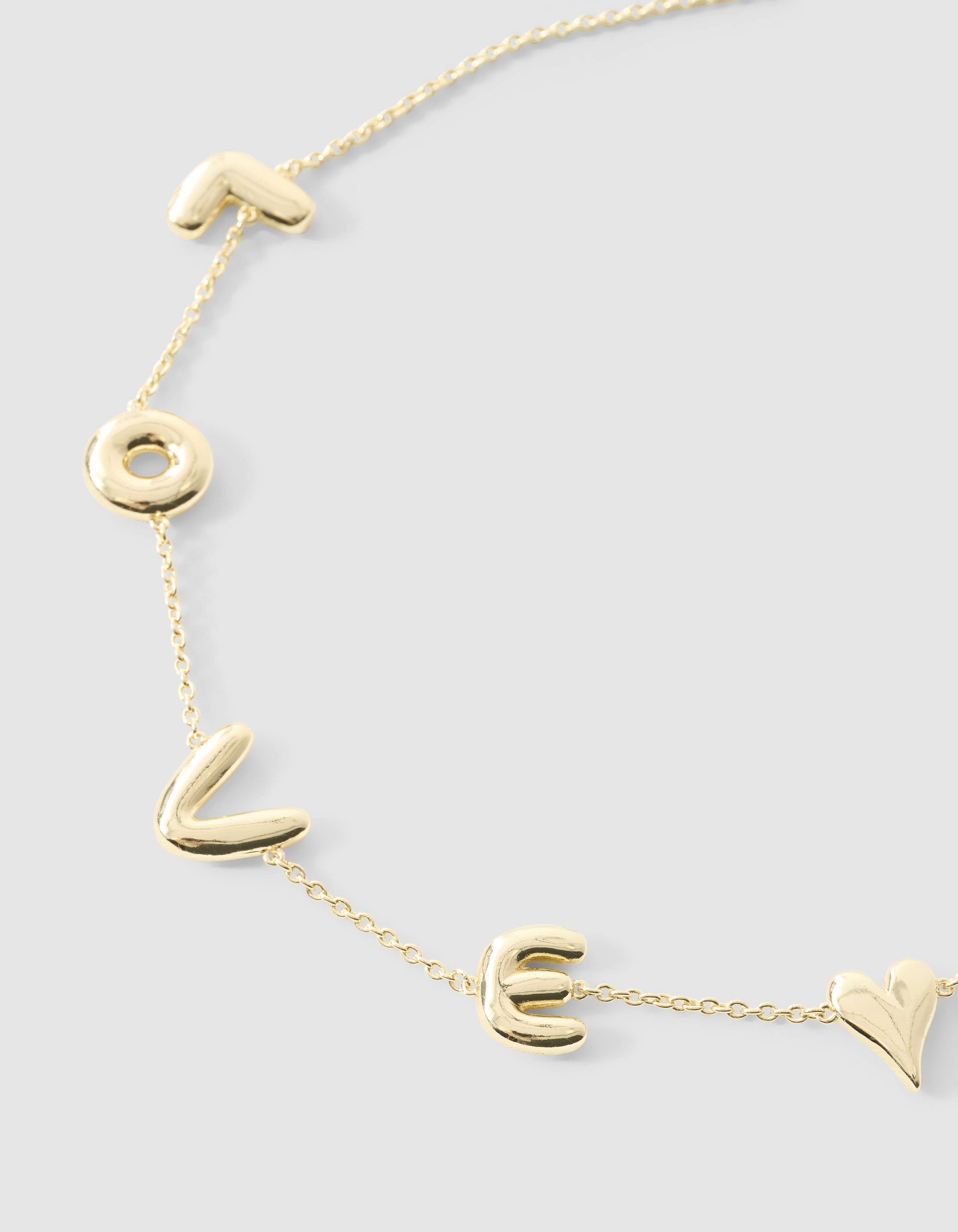 Liebes-Halskette aus Gold SHOEBY ACCESSOIRES