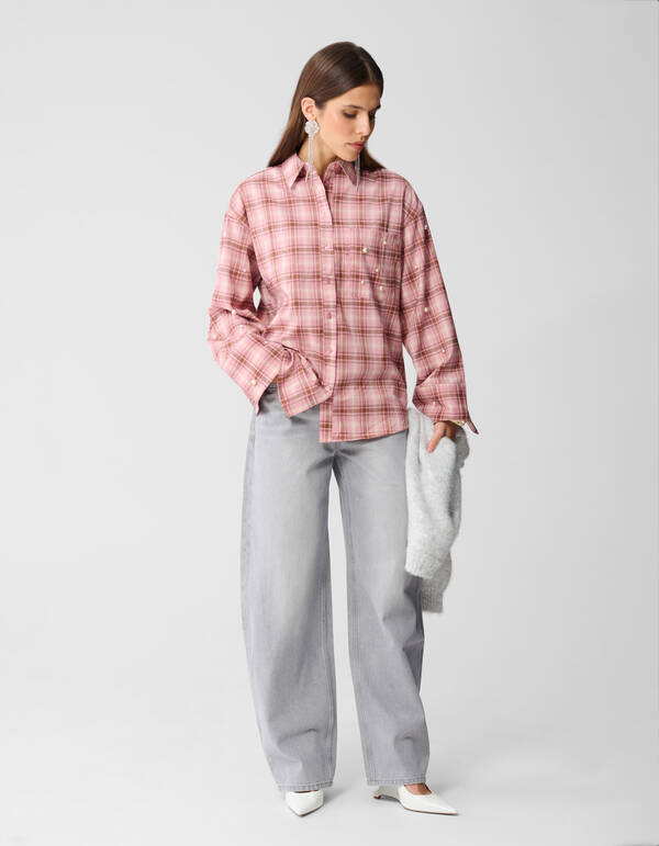 Baggy-Fit-Jeans, hellgrau SHOEBY WOMEN