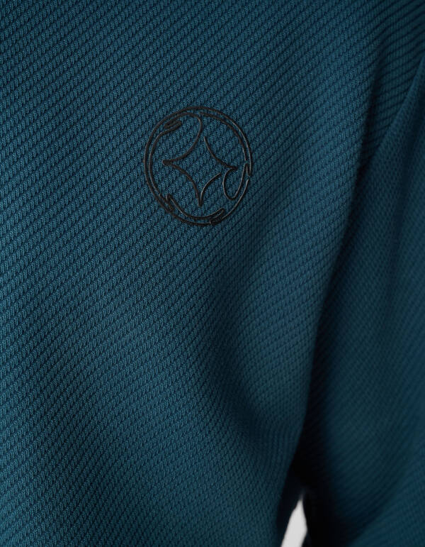 Halb-Zip-Pullover, dunkelgr&uuml;n SHOEBY MEN