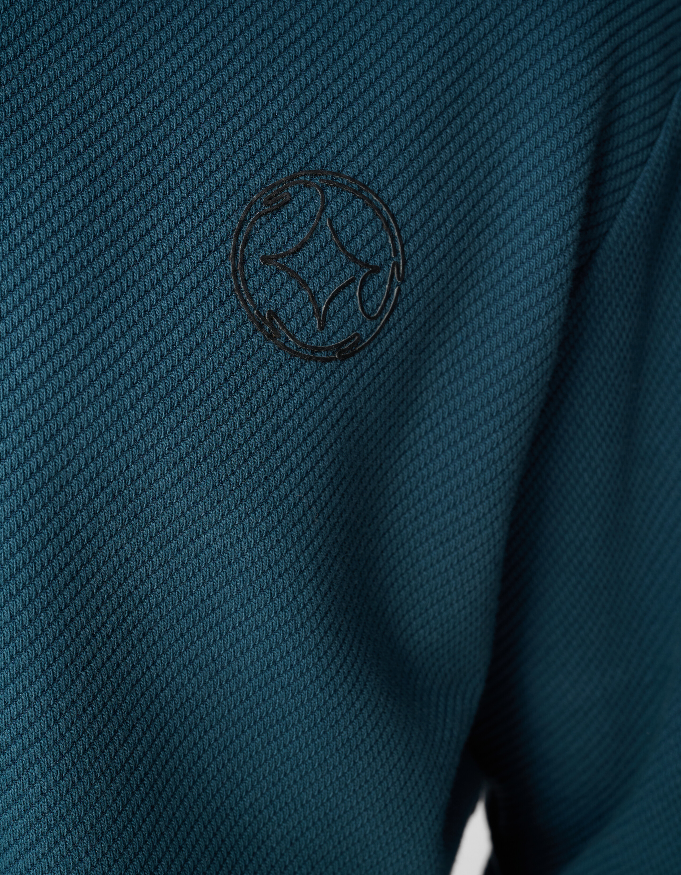 Halb-Zip-Pullover, dunkelgr&uuml;n SHOEBY MEN