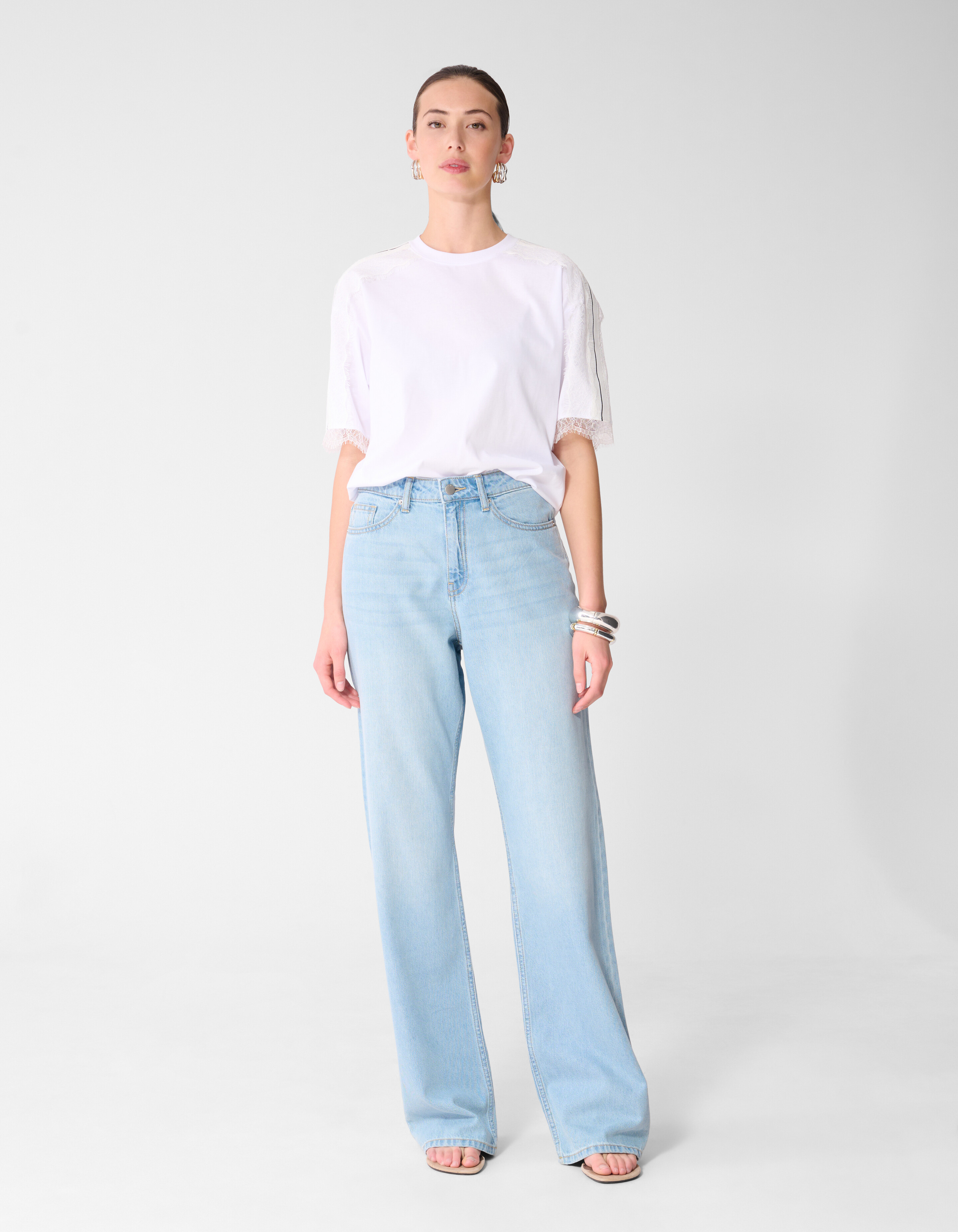 Jeans mit weitem Bein gebleicht SHOEBY WOMEN