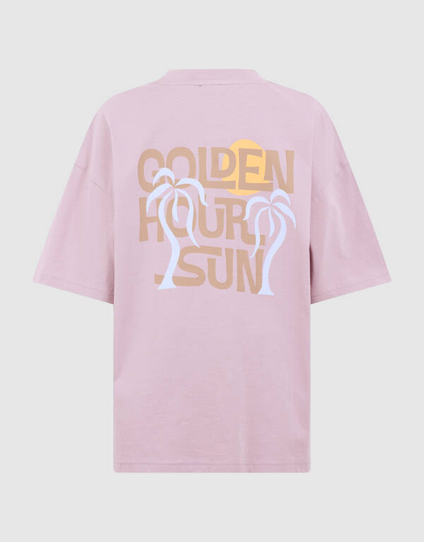Golden Hour Artwork T-Shirt Hellviolett SHOEBY BOYS