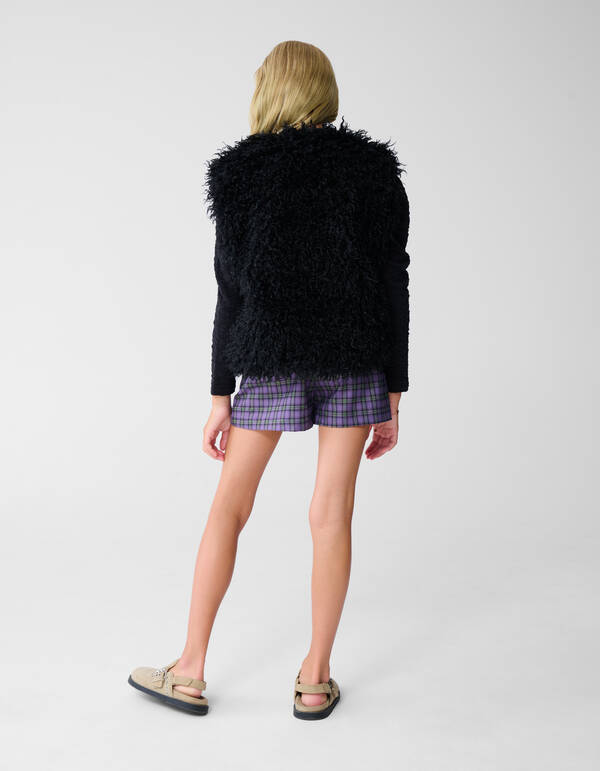 Fluffy Gilet Schwarz SHOEBY GIRLS