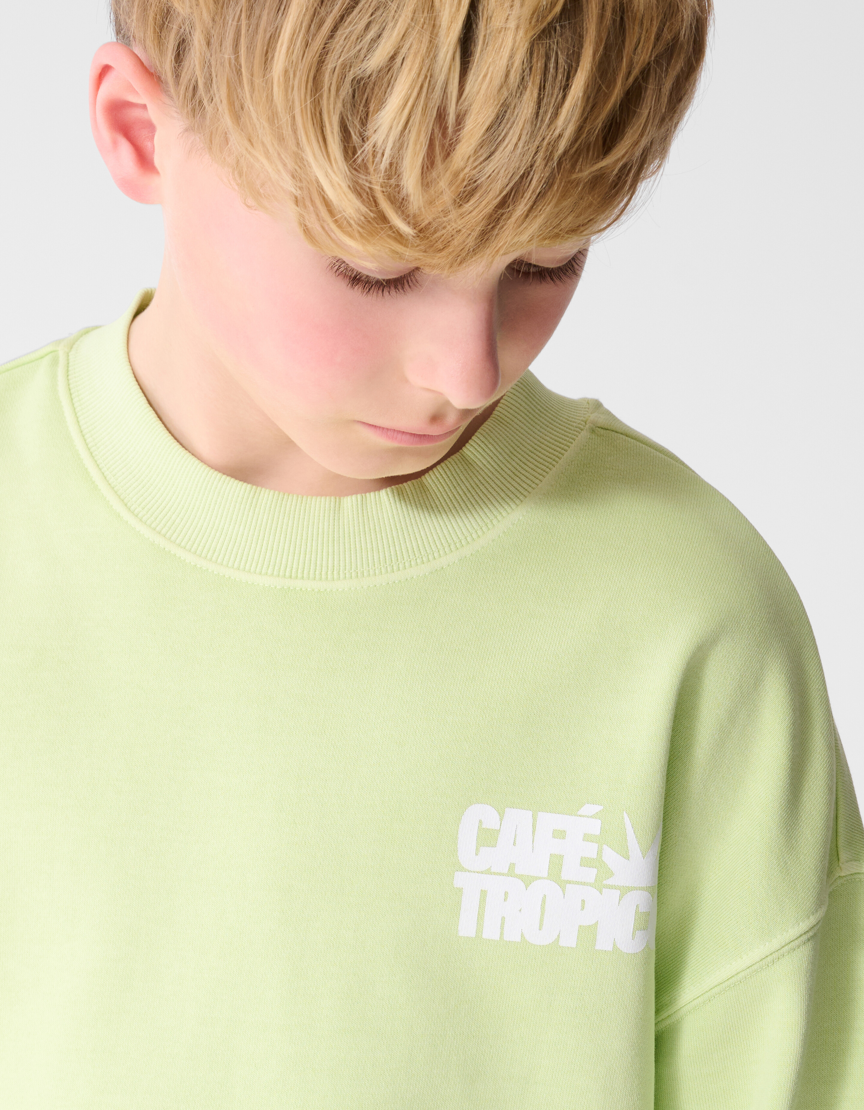Caf&eacute; Tropico Artwork Pullover Hellgr&uuml;n SHOEBY BOYS