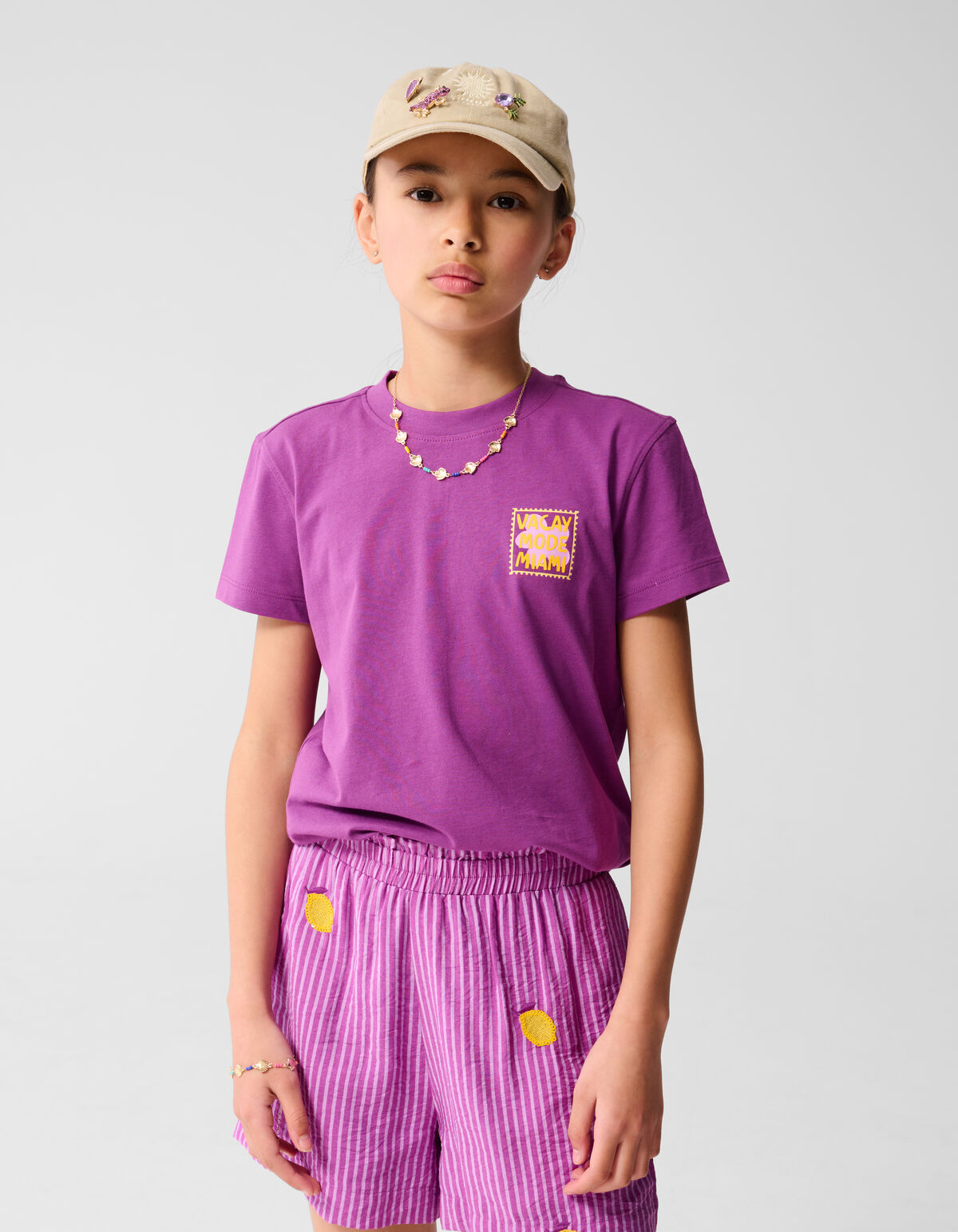 Vacay Artwork T-shirt Lila SHOEBY GIRLS
