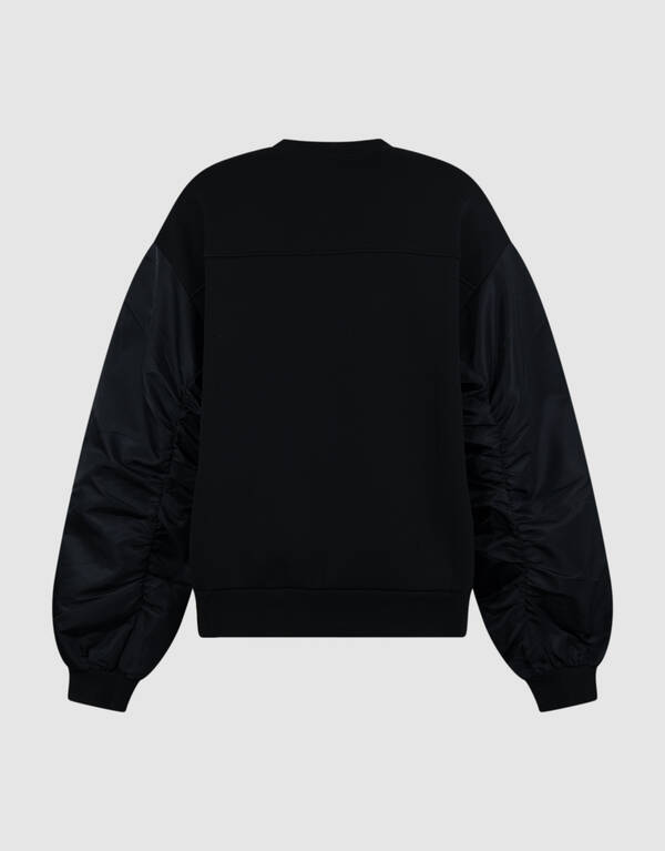 Pullover aus Satin-Mix Schwarz SHOEBY WOMEN