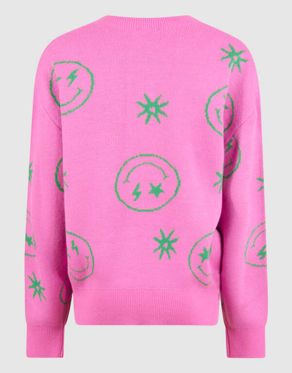 Smiley Strickpullover Rosa SHOEBY GIRLS
