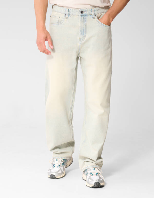 Baggy Fit Jeans Gebleicht L34 SHOEBY MEN
