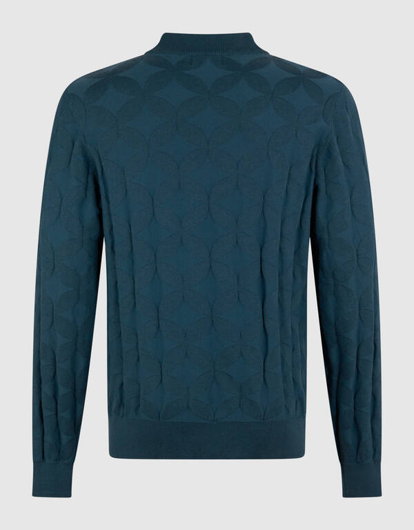 Glitzernder Strickpullover Blau SHOEBY MEN