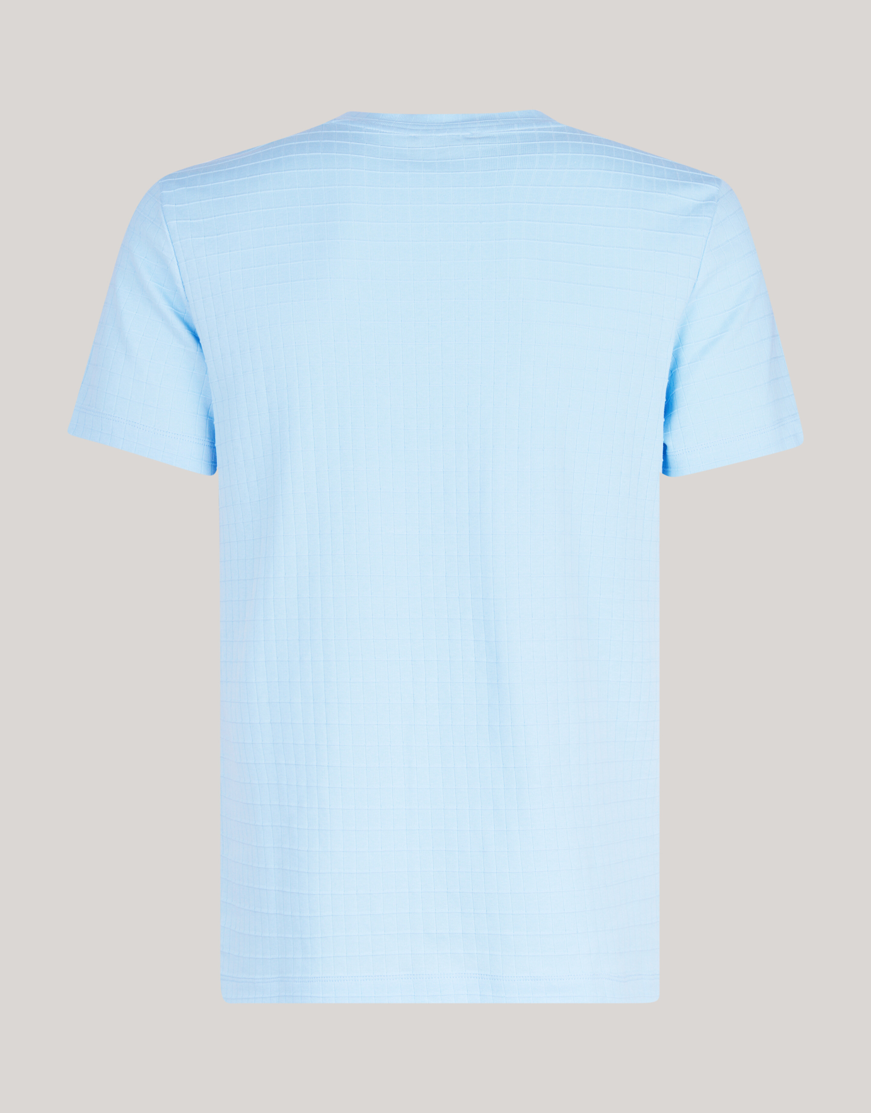 Struktur-T-Shirt Hellblau SHOEBY MEN