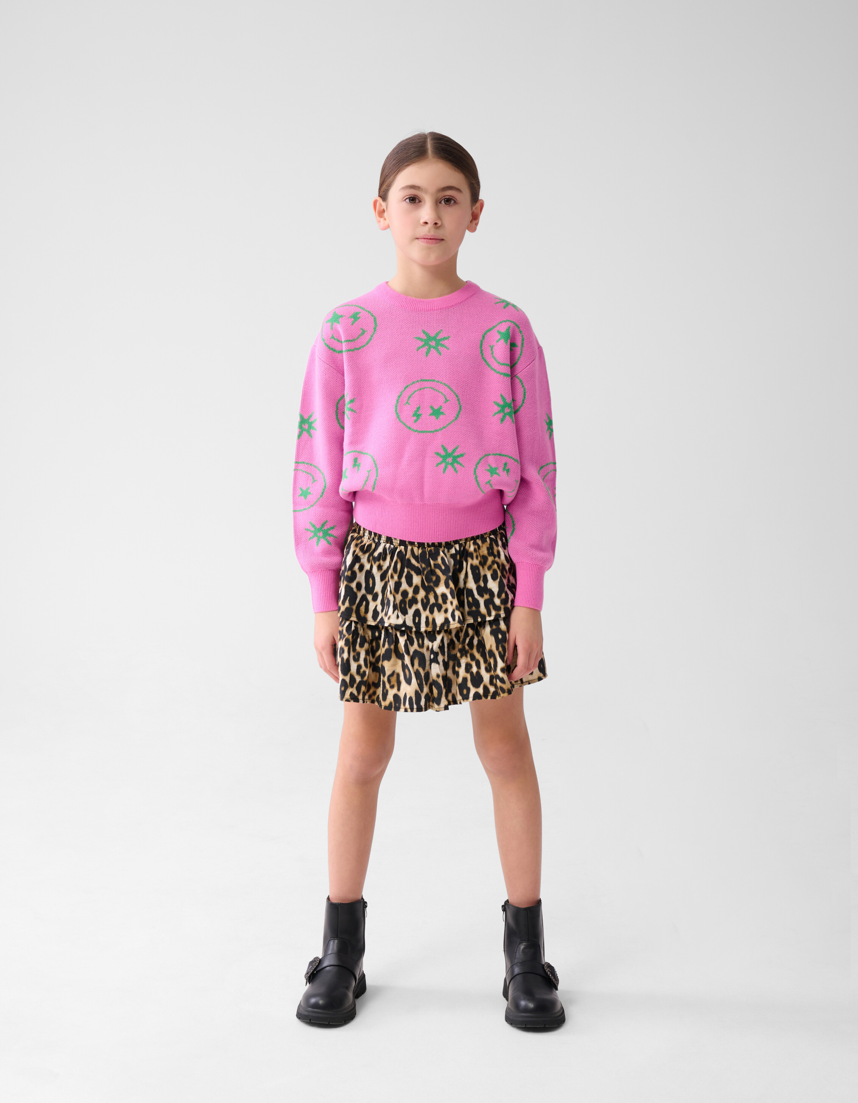 Smiley Strickpullover Rosa SHOEBY GIRLS