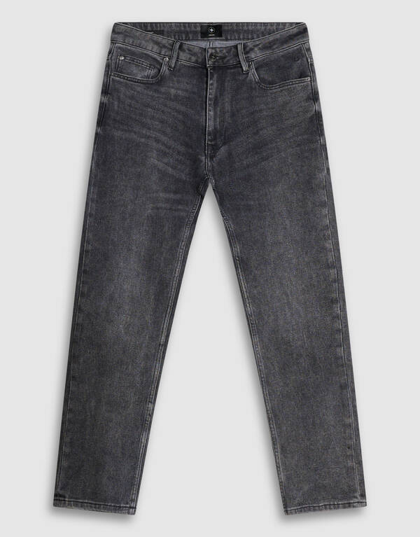 Slim Straight Fit Jeans Dunkelgrau L32 SHOEBY MEN