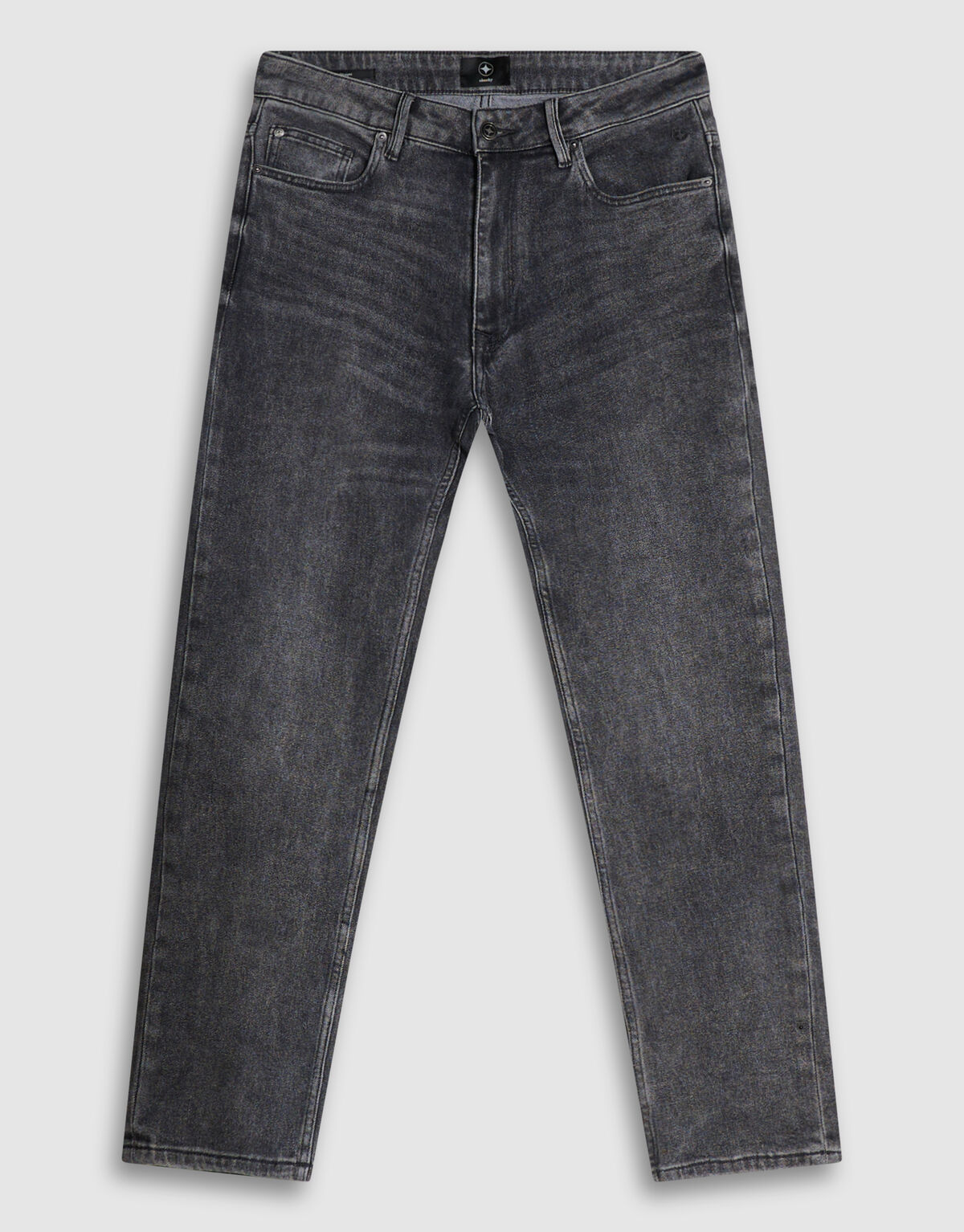 Slim Straight Fit Jeans Dunkelgrau L32 SHOEBY MEN