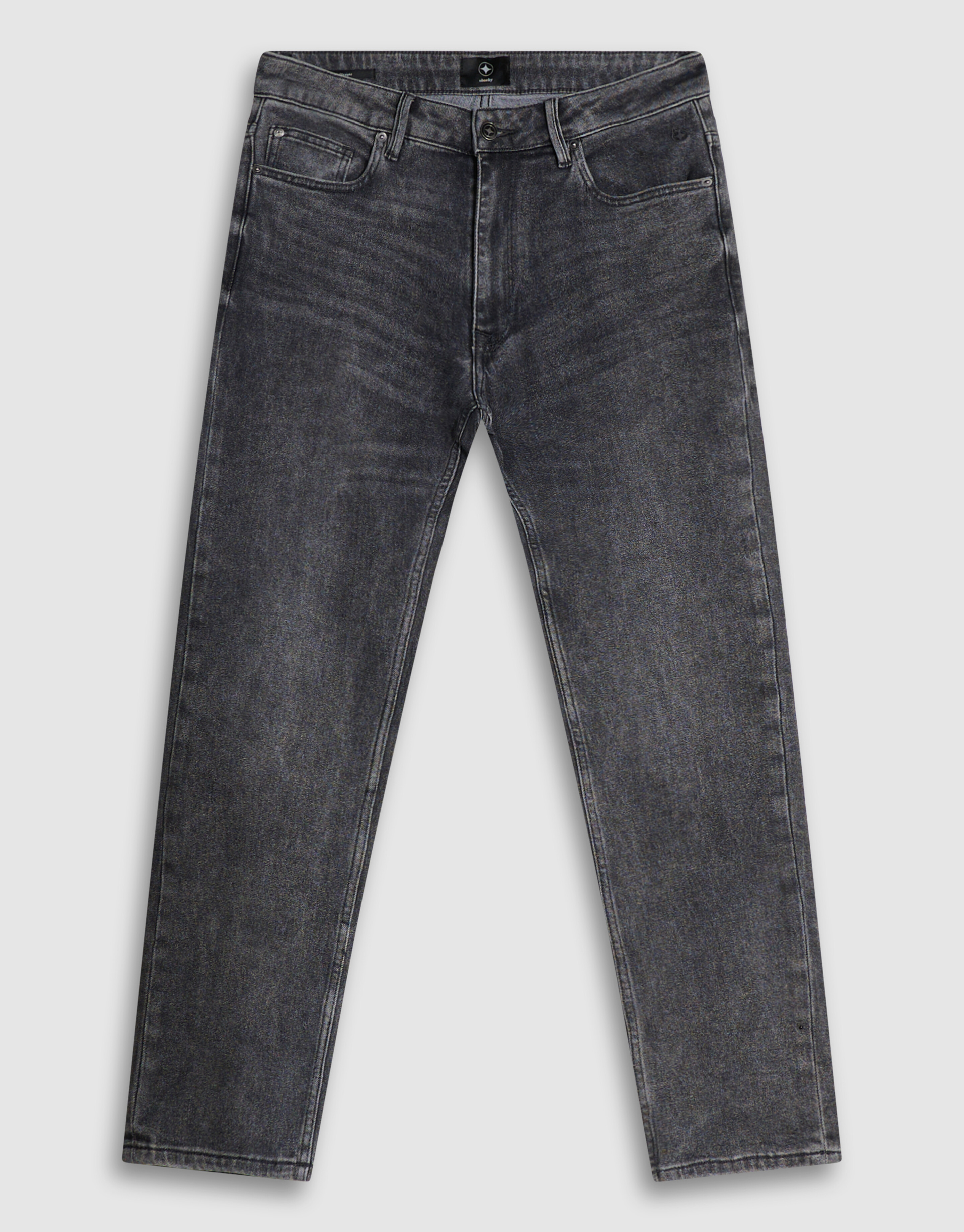 Slim Straight Fit Jeans Dunkelgrau L32 SHOEBY MEN