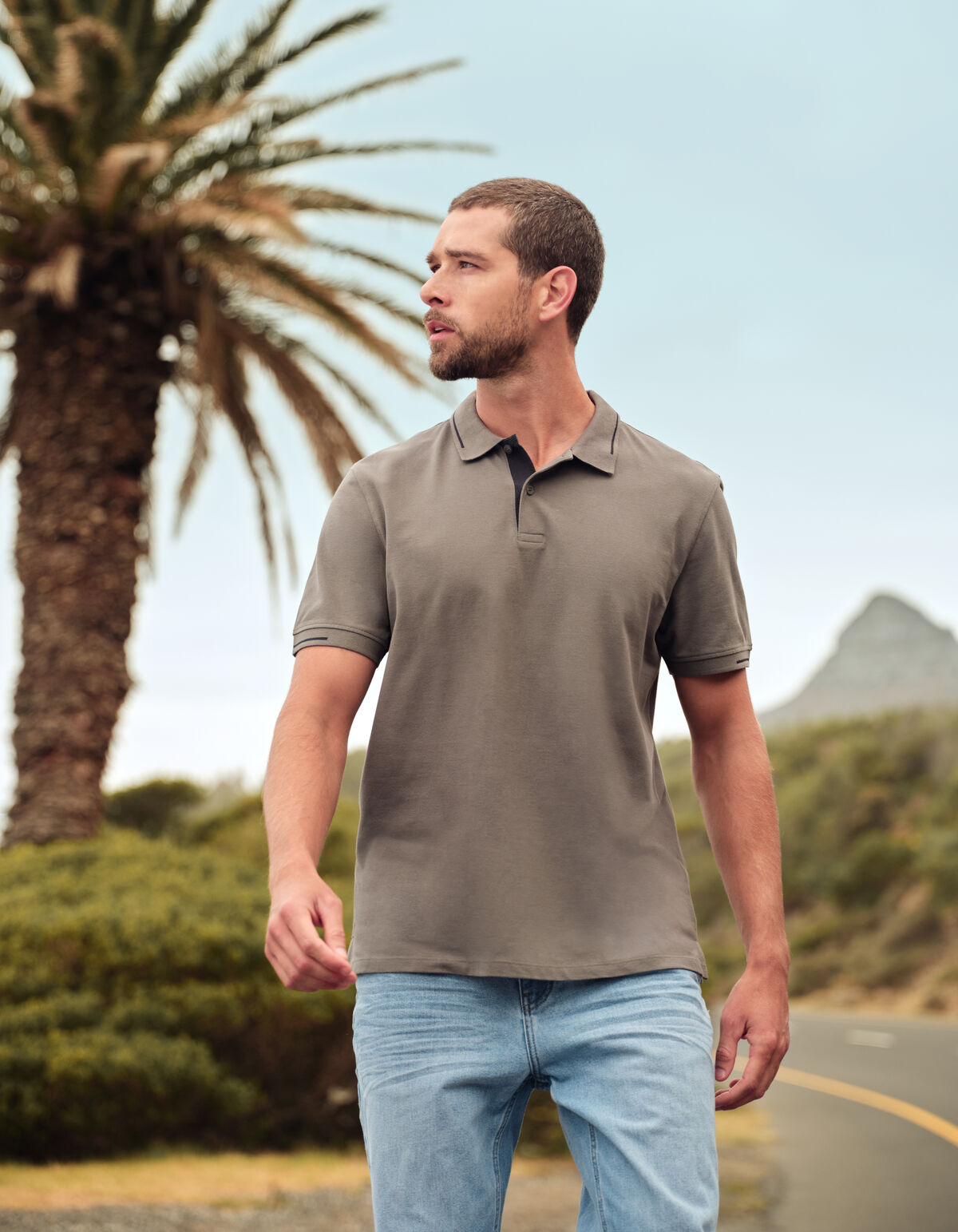 Piqu&eacute;-Polo Dunkelgr&uuml;n SHOEBY MEN