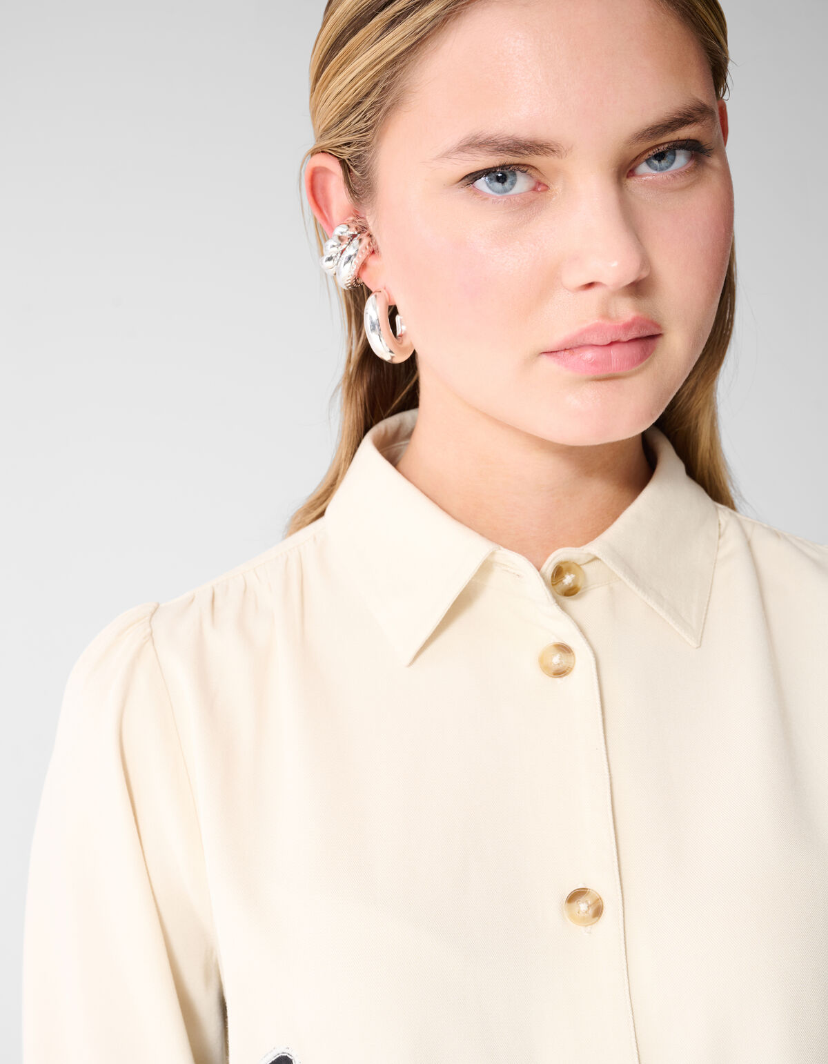 Stickbluse Gebrochen Wei&szlig; SHOEBY WOMEN
