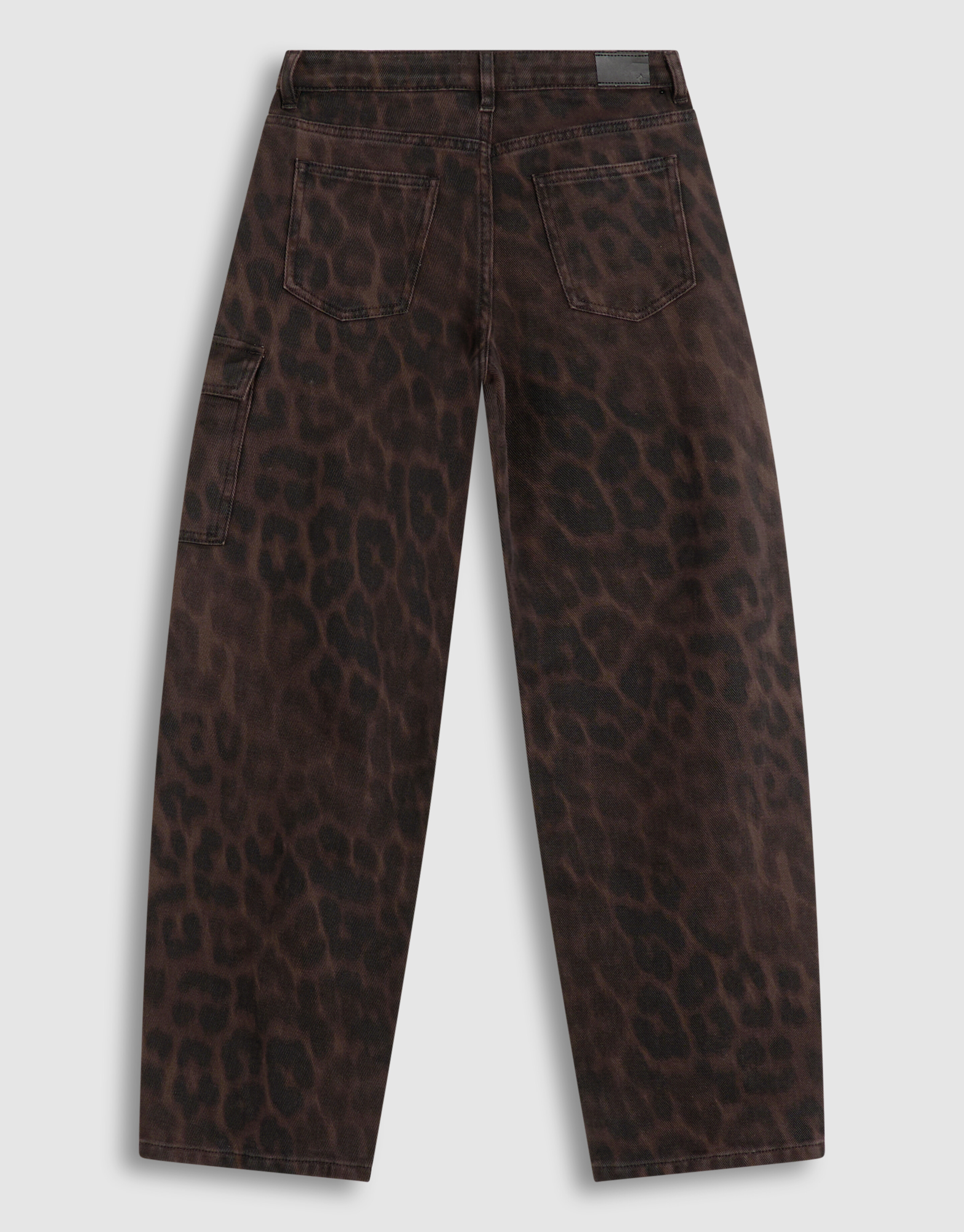 Braune Cargohose Leopardenmuster SHOEBY GIRLS
