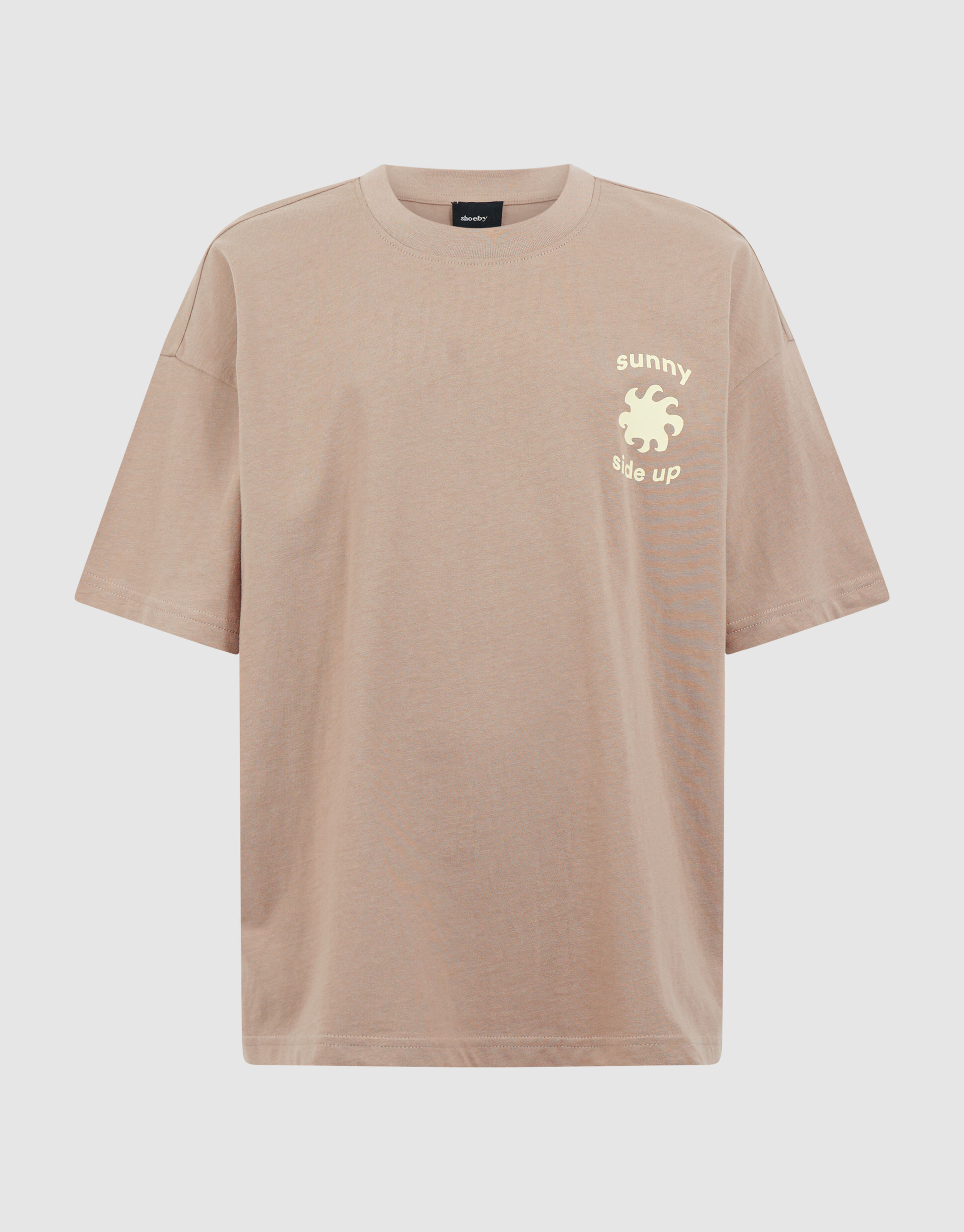 Sunny Side Artwork T-Shirt Taupe SHOEBY BOYS