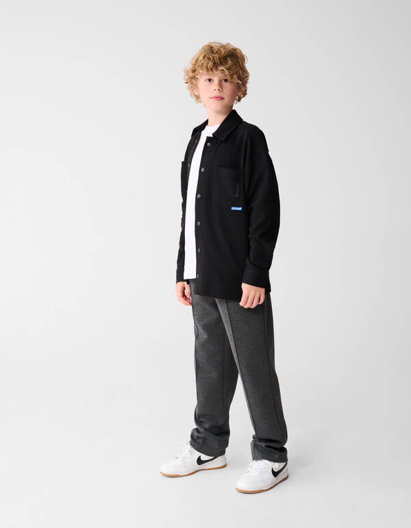 Twill Overshirt Schwarz SHOEBY BOYS