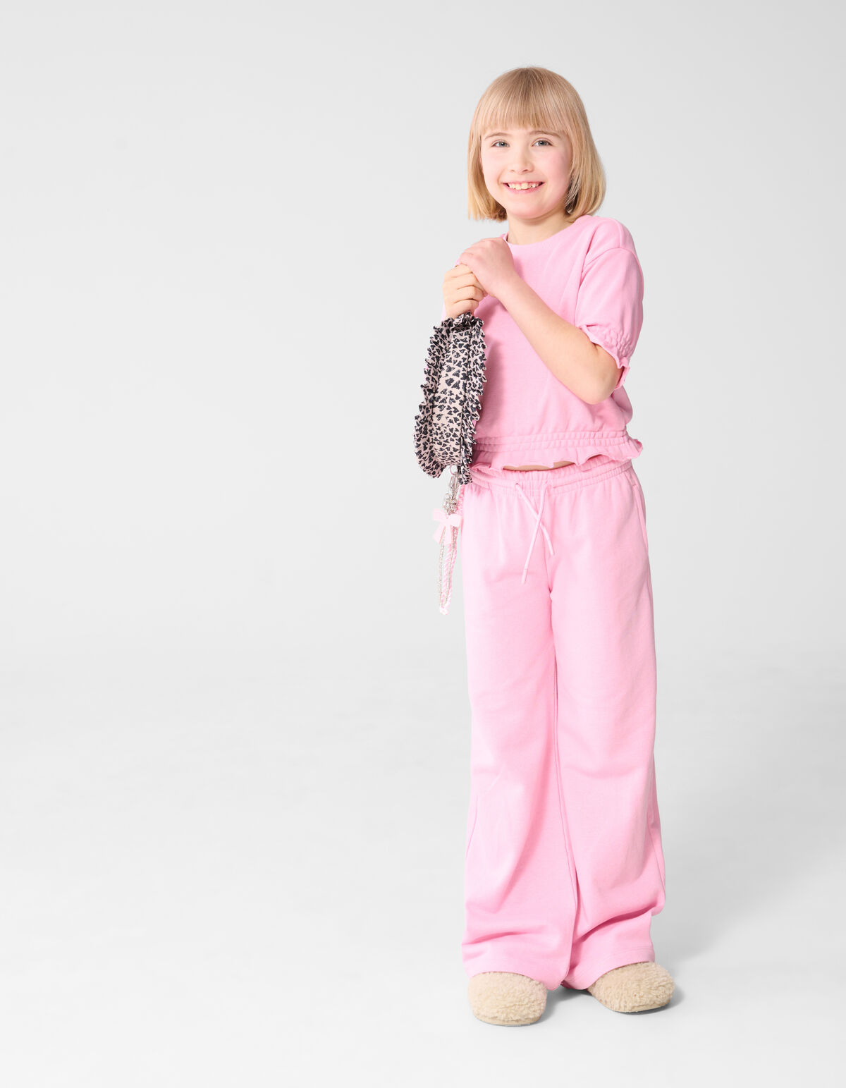 Sweat Hose mit weitem Bein Hellrosa SHOEBY GIRLS
