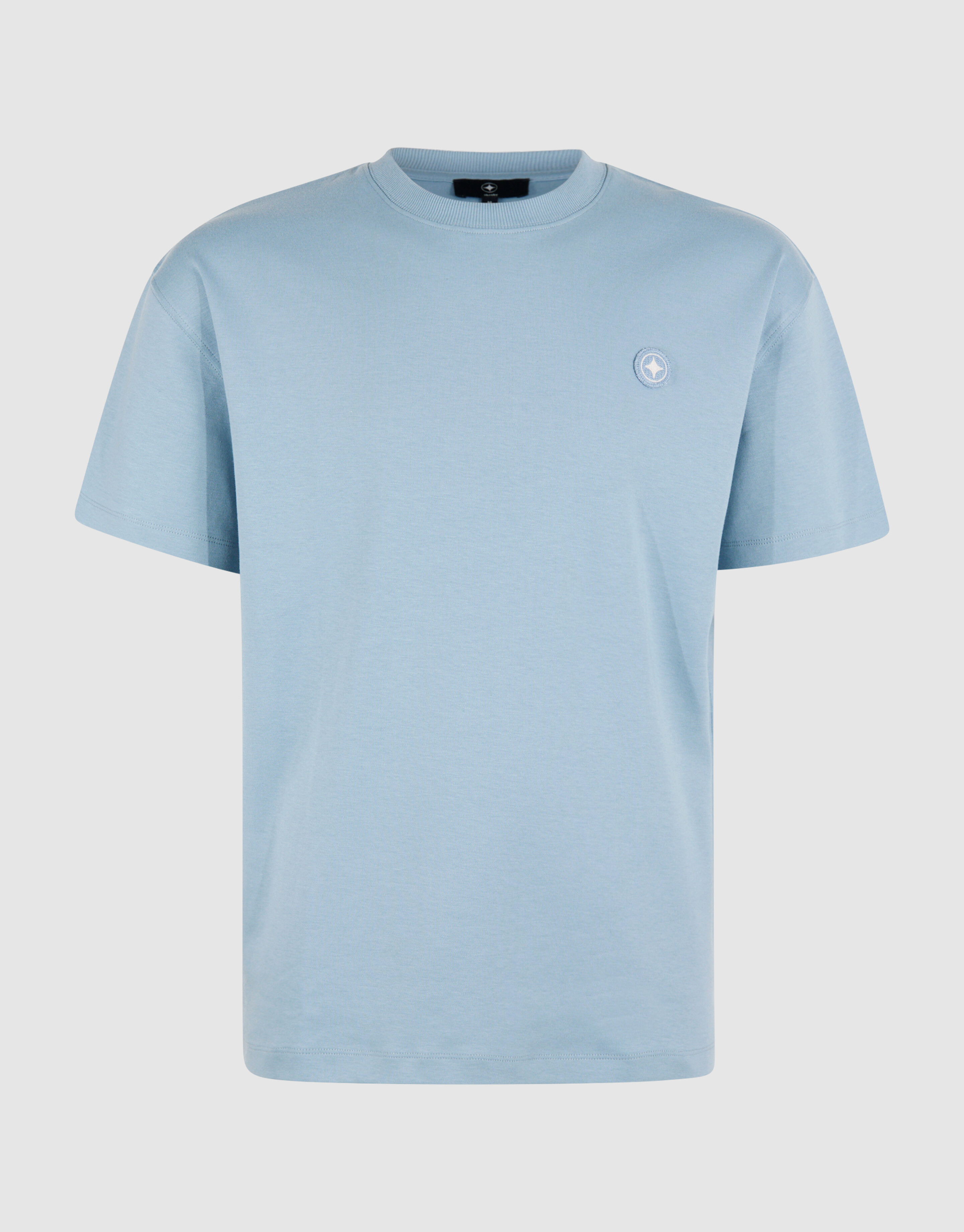 Besticktes T-Shirt Hellblau SHOEBY MEN