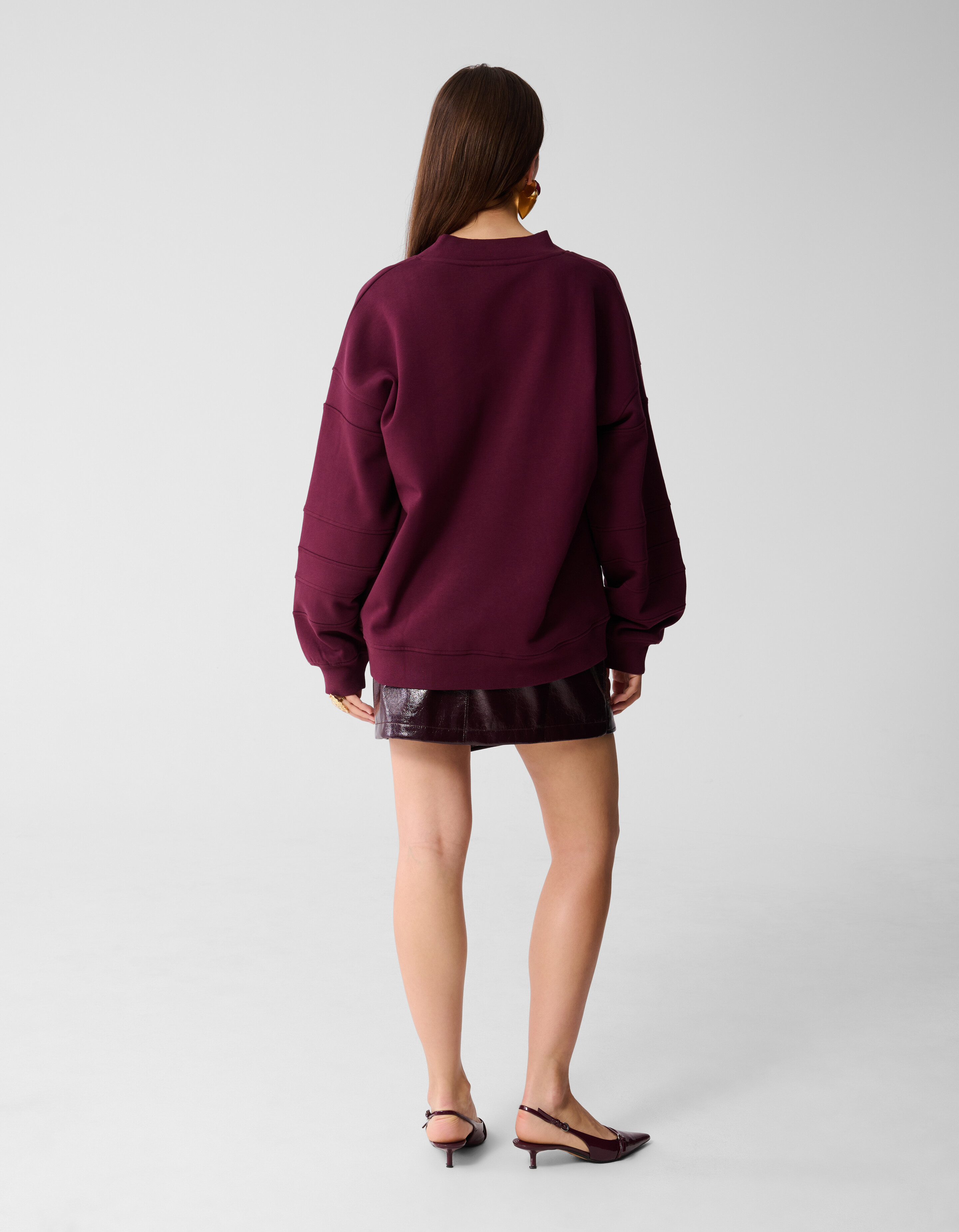 Varsity Logo Pullover Dunkelrot SHOEBY WOMEN