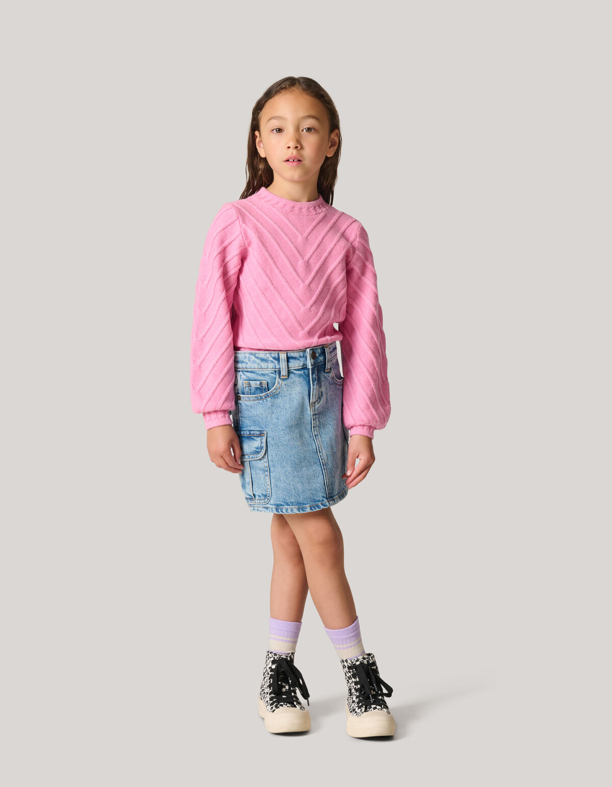 Diagonaler Pullover Rosa SHOEBY GIRLS