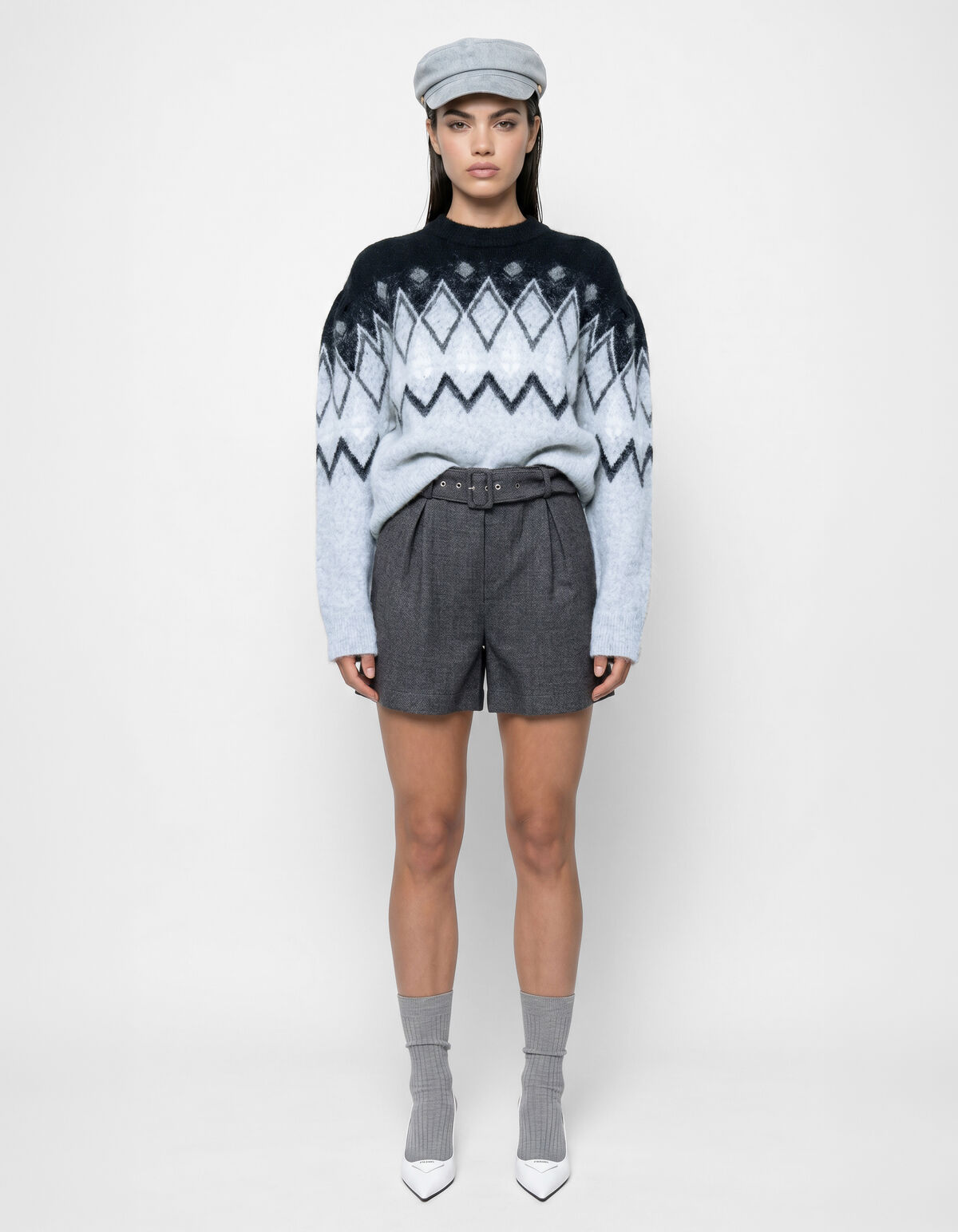 Studio Zigzag Pullover Hellgrau SHOEBY WOMEN