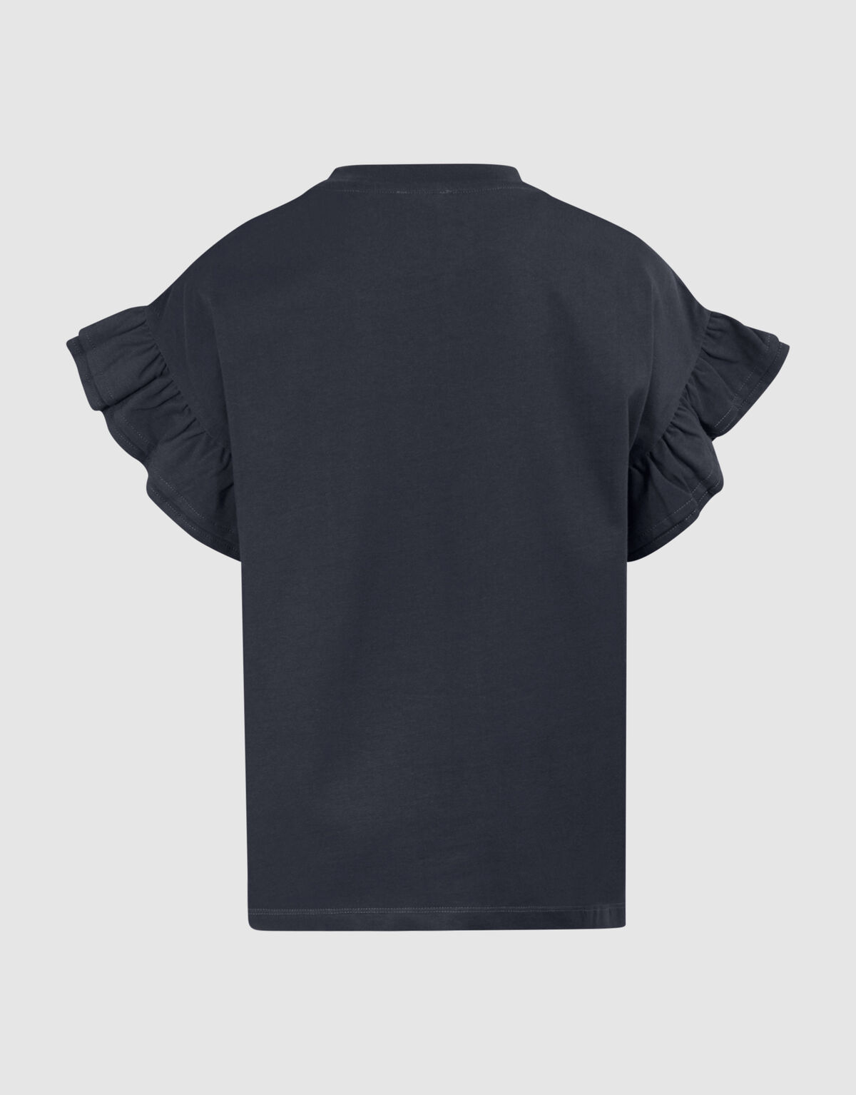 Rüschen-T-Shirt Dunkelgrau SHOEBY GIRLS