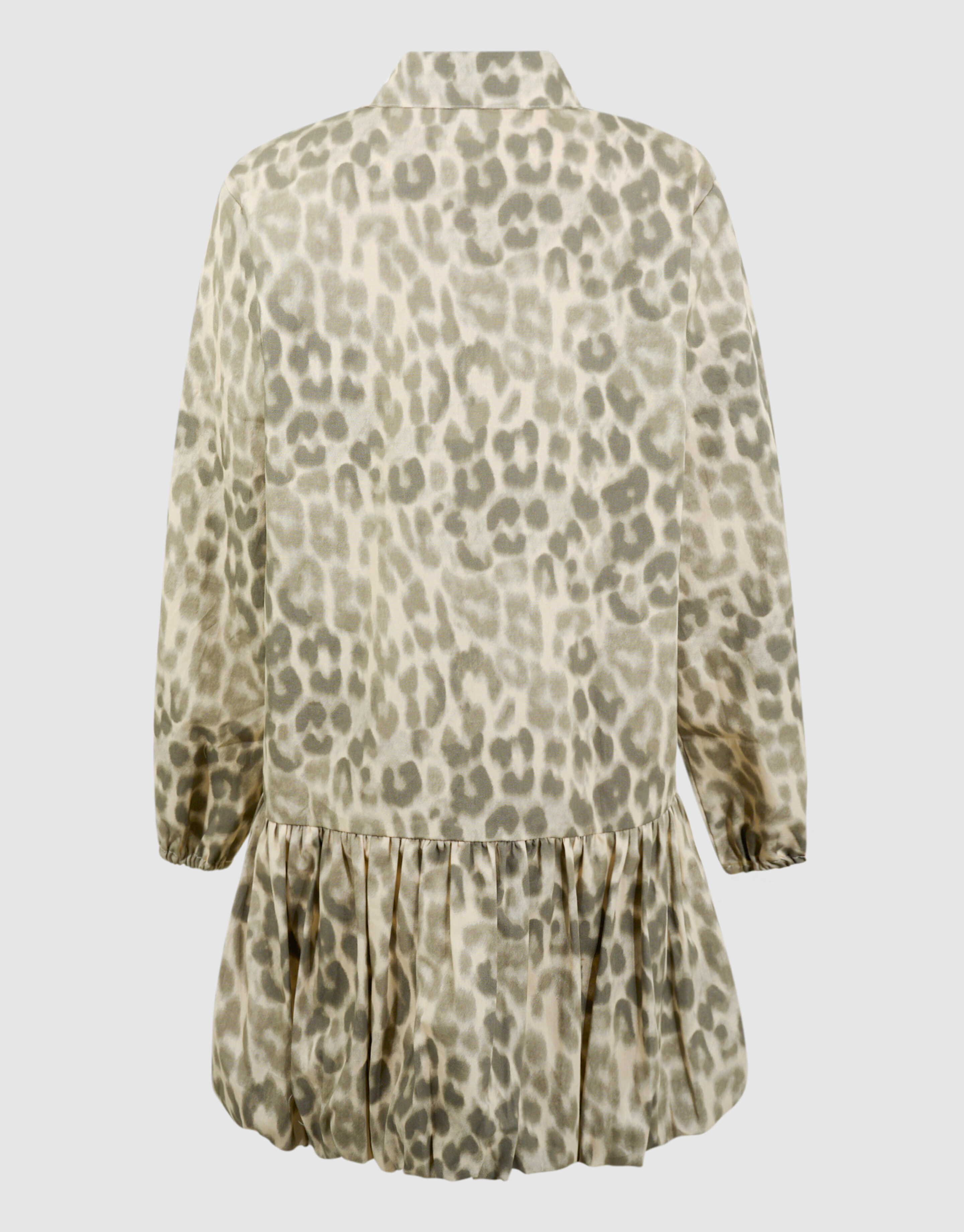 Leopard-Ballon-Minikleid Hellbraun SHOEBY GIRLS