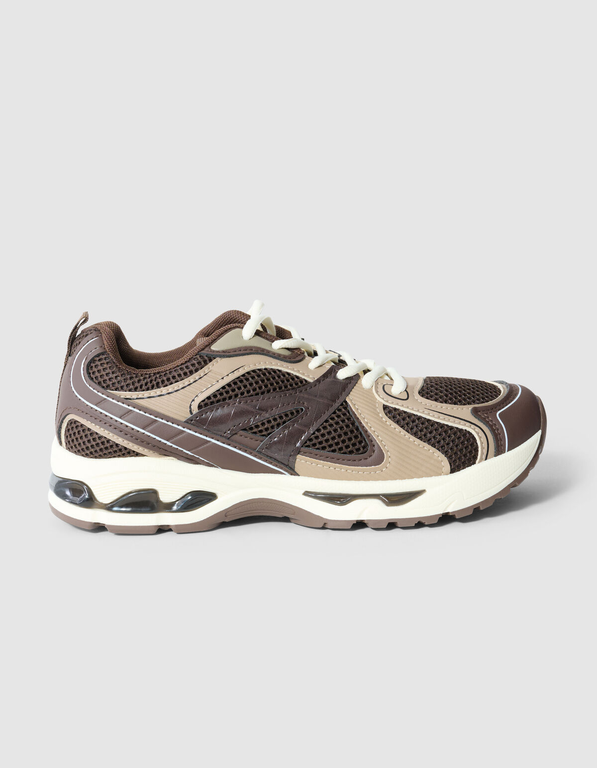 Mesh-Sneaker Dunkelbraun SHOEBY SHOES