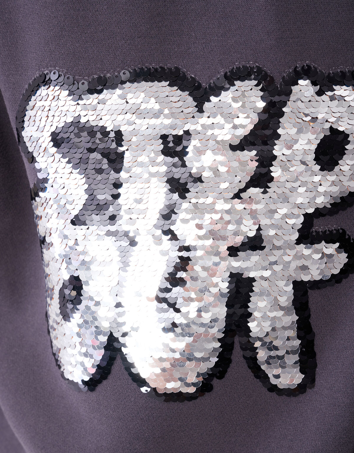 Zwei-Wege-Paillettenpullover Dunkelgrau SHOEBY BOYS