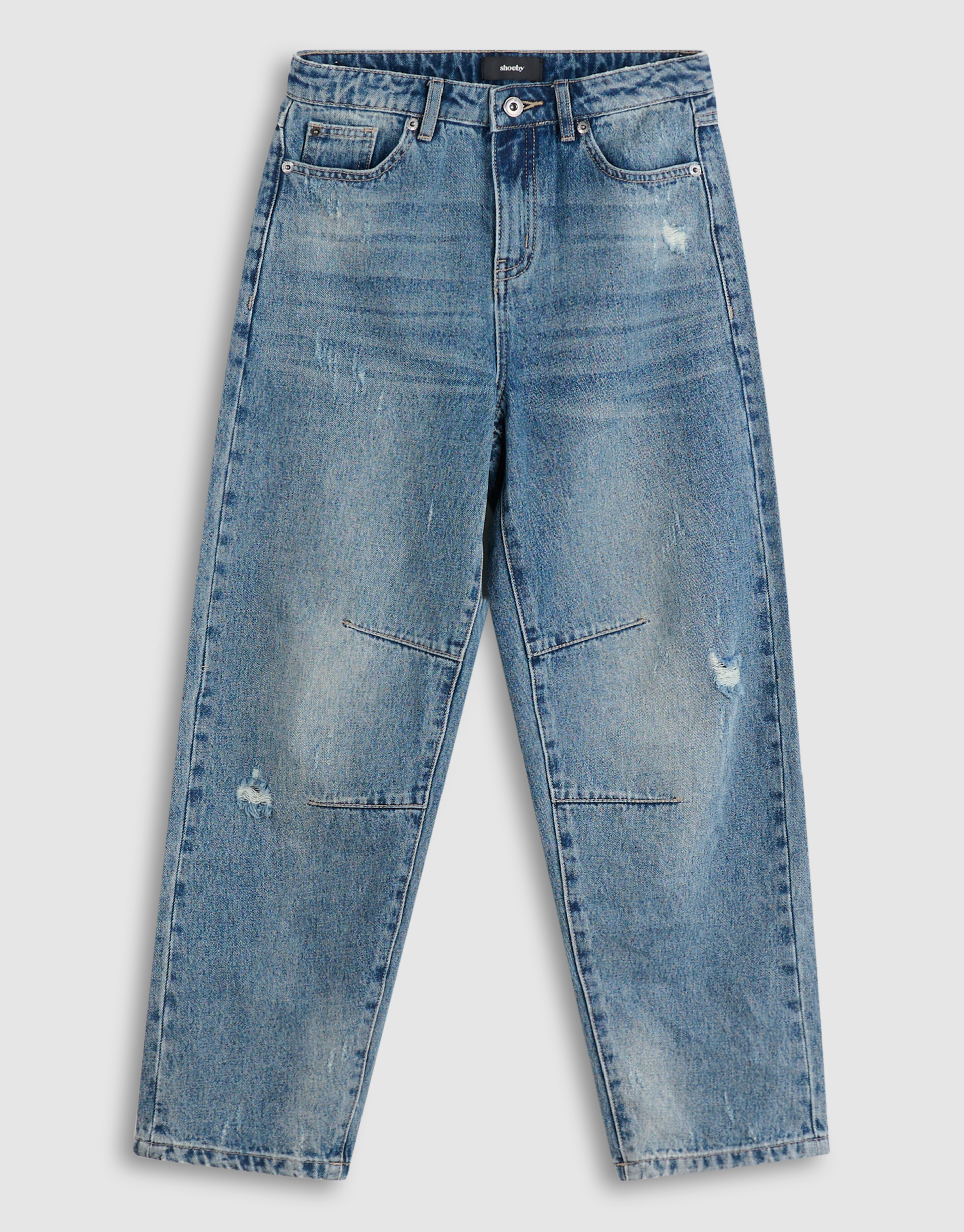 Destroyed Balloon Fit Jeans Dunkelblau SHOEBY BOYS