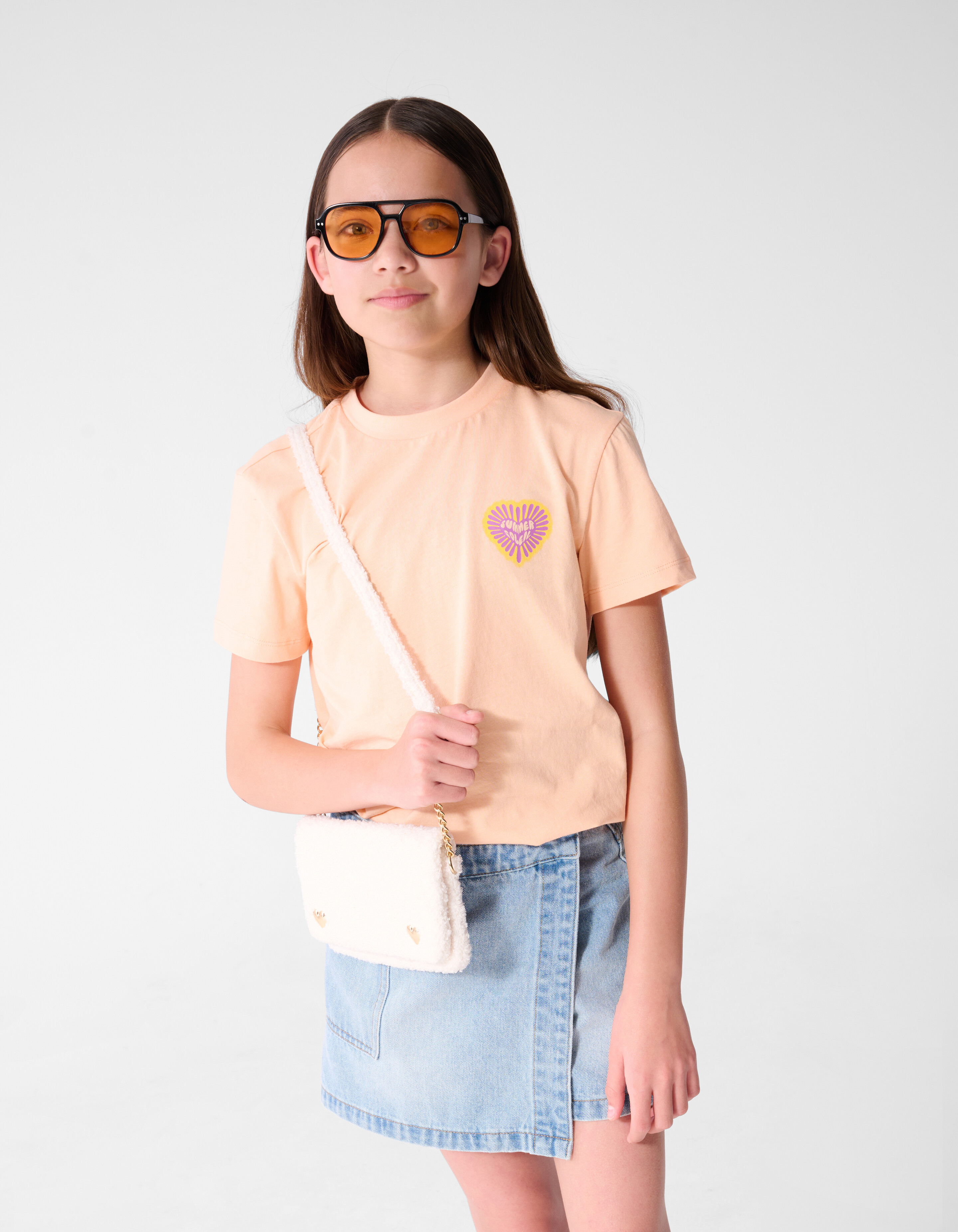 Summer Soleil T-Shirt Hellorange SHOEBY GIRLS