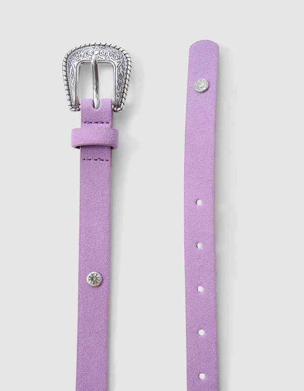 Strassg&uuml;rtel Lila SHOEBY ACCESSOIRES