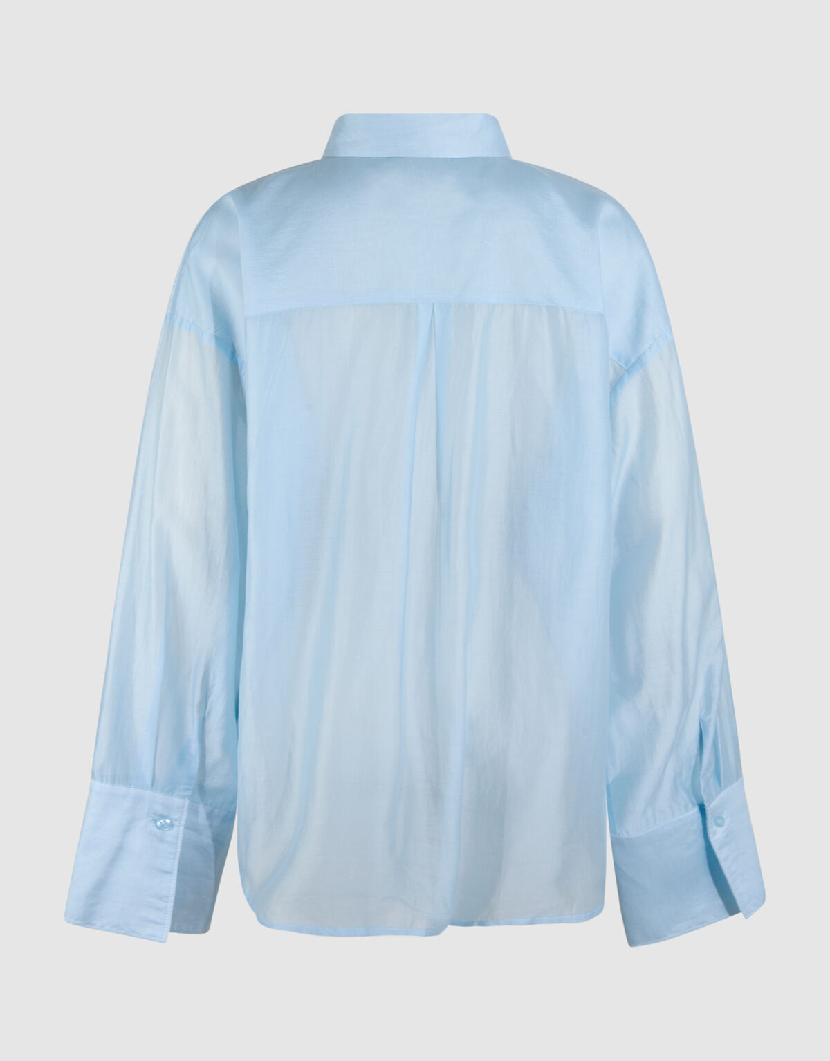 Transparente Oversized-Bluse Hellblau SHOEBY WOMEN