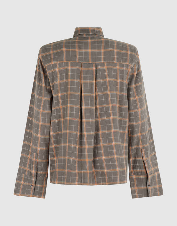 Karierte Bluse braun SHOEBY WOMEN