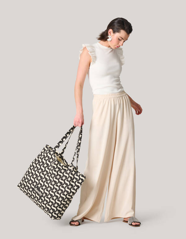 Shoeby Logo Shopper Schwarz Gro&szlig; SHOEBY ACCESSOIRES